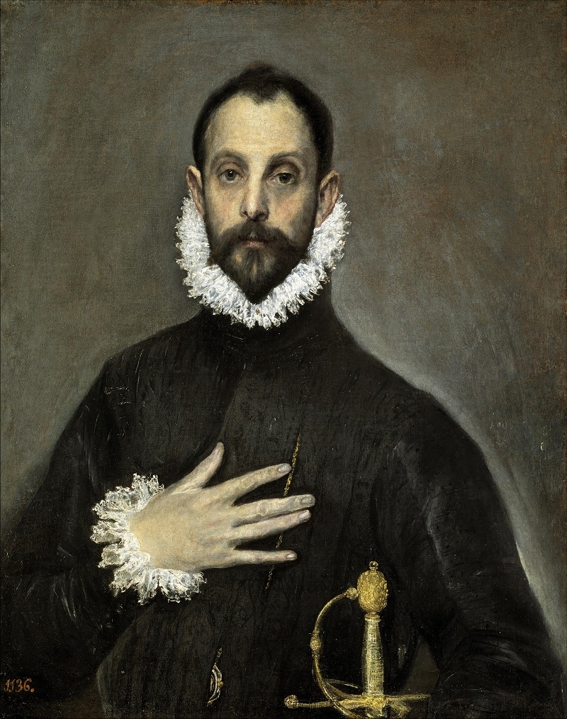 El Greco, El Caballero de la mano en el Pecho (1578-80